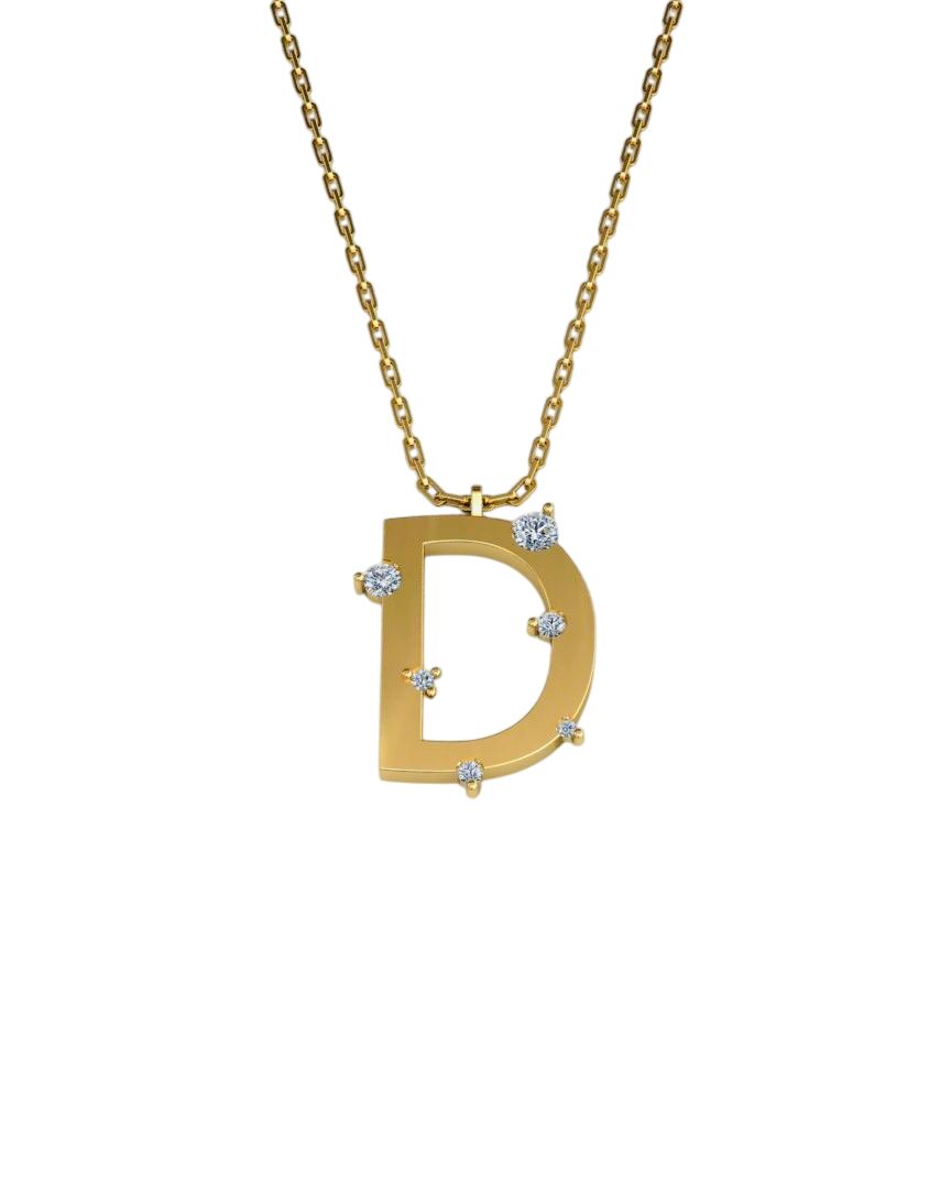 ALTINPEK D PIRLANTA HARF KOLYE - ALTINPEK Kolye