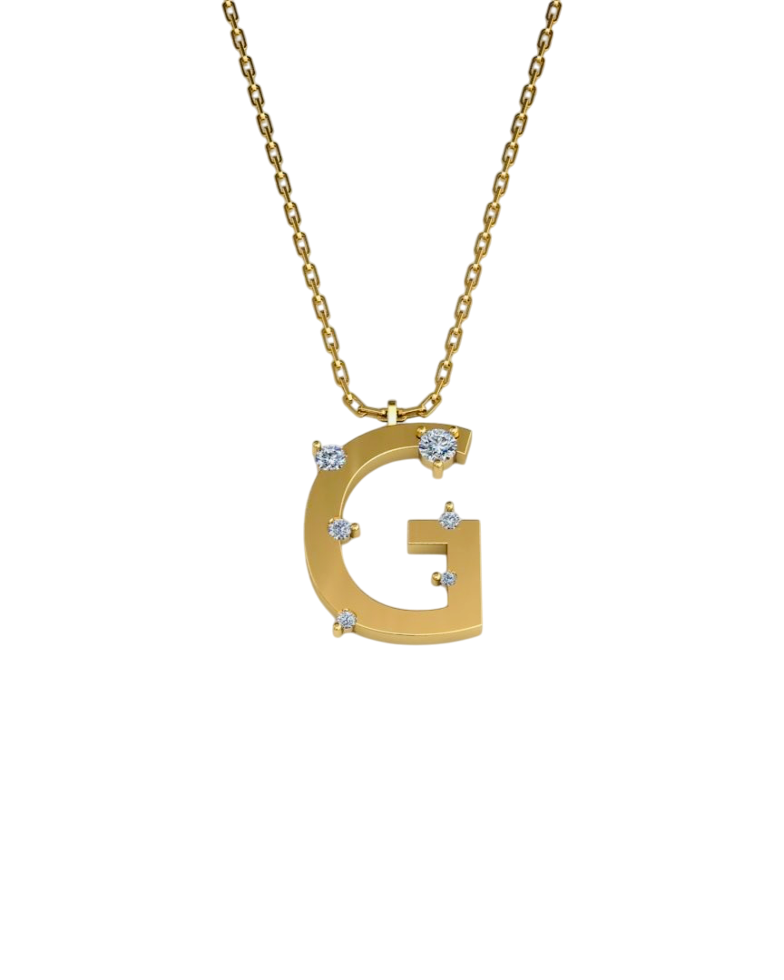 ALTINPEK G PIRLANTA HARF KOLYE - ALTINPEK Kolye