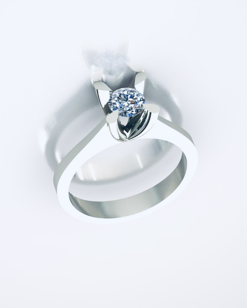 0.40 KARAT ALTINPEK TEKTAŞ PIRLANTA YÜZÜK