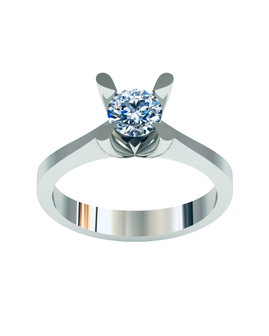 0.50 KARAT ALTINPEK TEKTAŞ PIRLANTA YÜZÜK