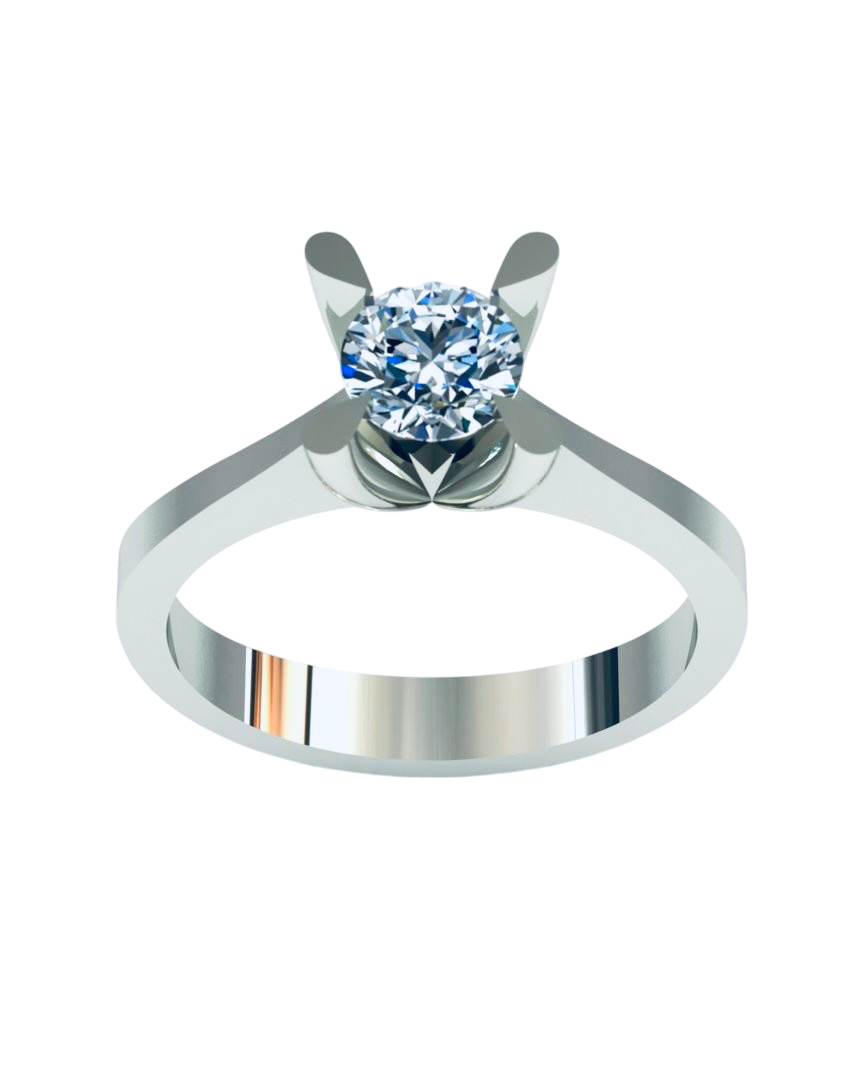 0.60 KARAT ALTINPEK TEKTAŞ PIRLANTA YÜZÜK