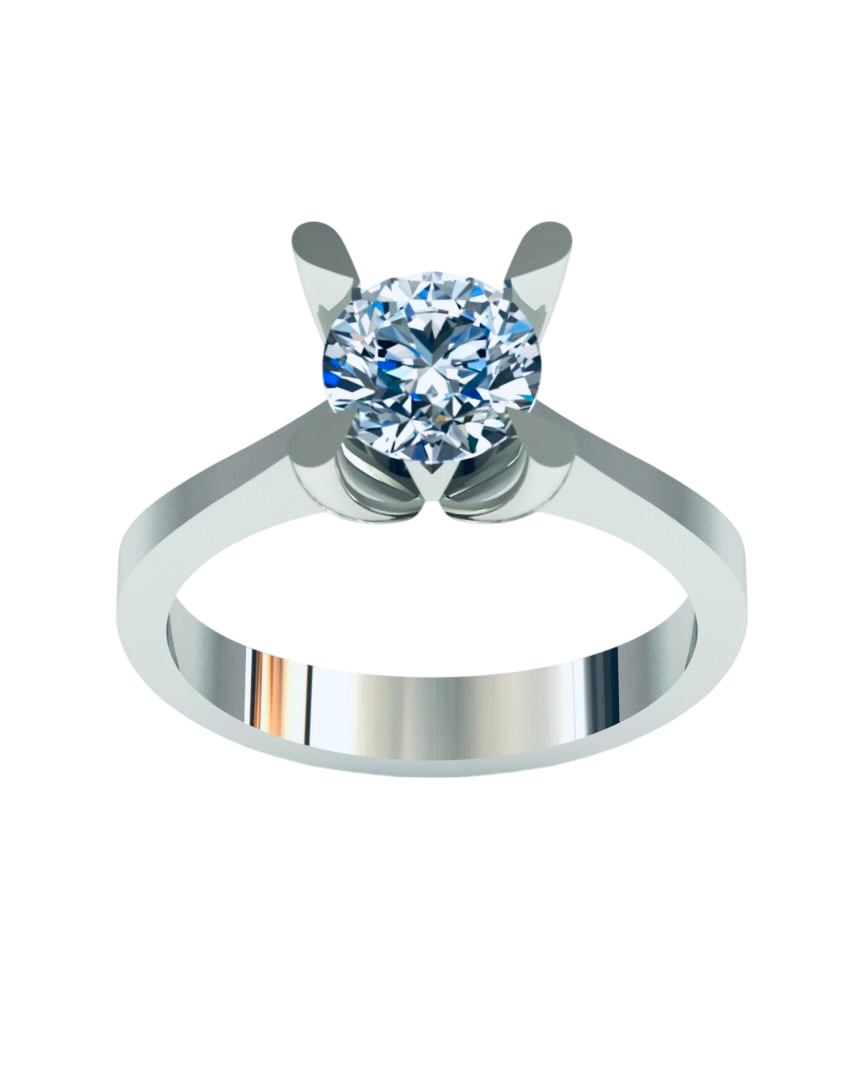 1 KARAT ALTINPEK TEKTAŞ YÜZÜK